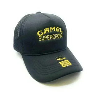 Camel Mesh Trucker Snapback (Black)
